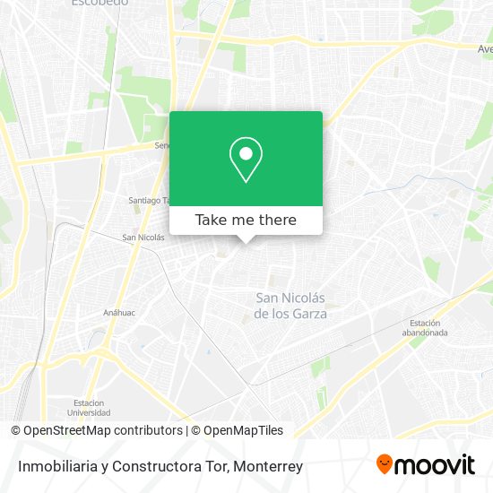 Inmobiliaria y Constructora Tor map