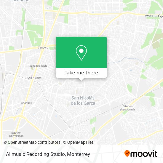 Allmusic Recording Studio map