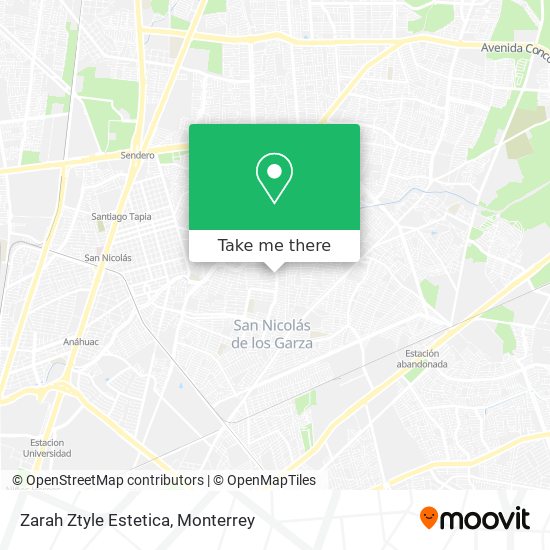 Zarah Ztyle Estetica map