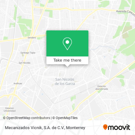 Mecanizados Vicnik, S.A. de C.V. map