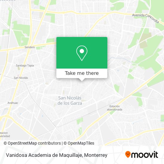 Vanidosa Academia de Maquillaje map