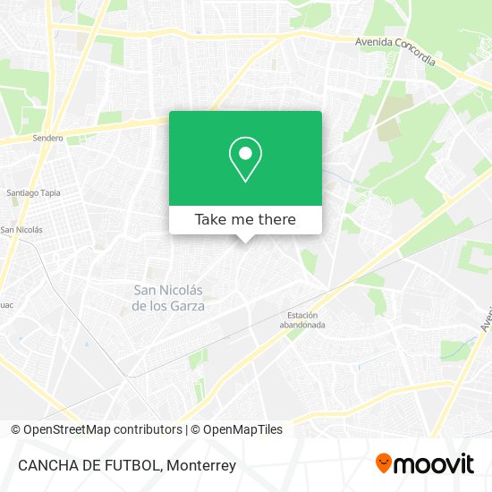 Mapa de CANCHA DE FUTBOL