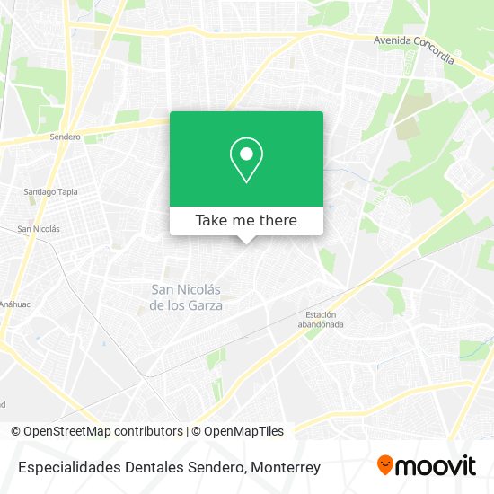 Especialidades Dentales Sendero map