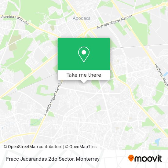Fracc Jacarandas 2do Sector map