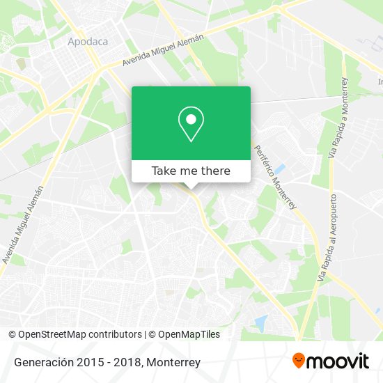 Mapa de Generación 2015 - 2018