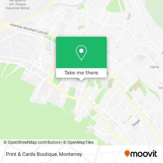 Mapa de Print & Cards Boutique