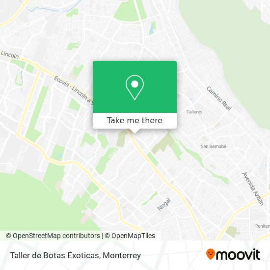 Taller de Botas Exoticas map