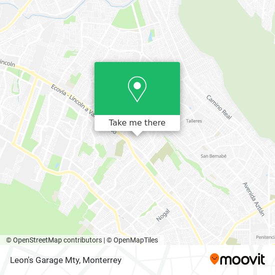 Mapa de Leon's Garage Mty