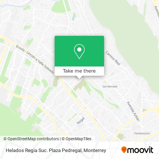 Helados Regia Suc. Plaza Pedregal map