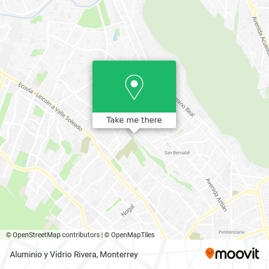 Aluminio y Vidrio Rivera map