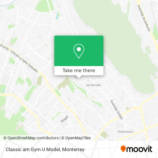 Classic am Gym U Model map