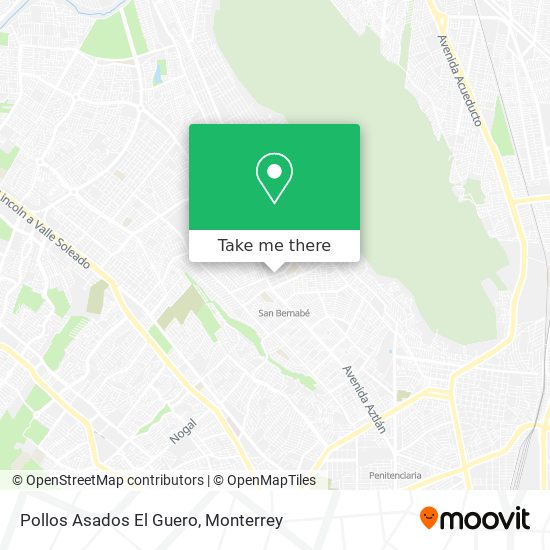 Mapa de Pollos Asados El Guero
