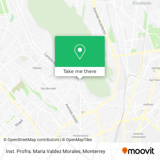 Mapa de Inst. Profra. María Valdez Morales