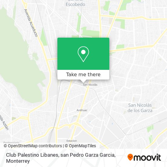 How to get to Club Palestino Libanes, san Pedro Garza Garcia in Monterrey  by Bus?