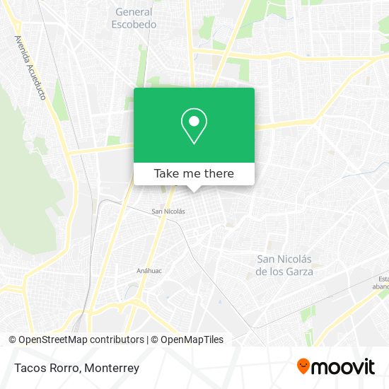 Mapa de Tacos Rorro