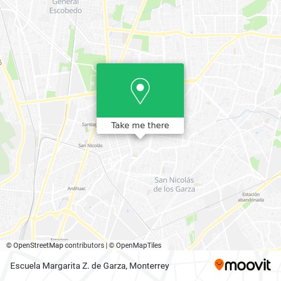 Escuela Margarita Z. de Garza map
