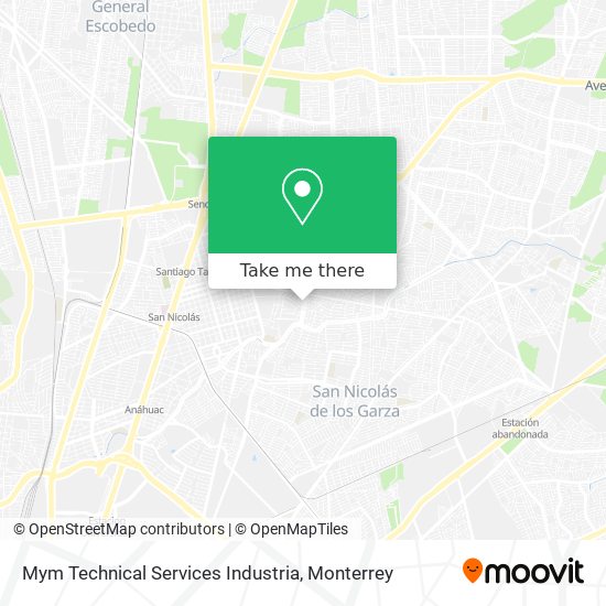 Mapa de Mym Technical Services Industria