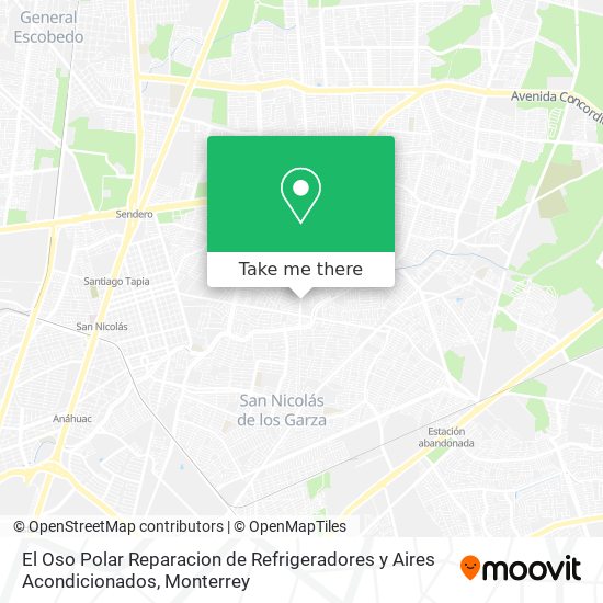 El Oso Polar Reparacion de Refrigeradores y Aires Acondicionados map