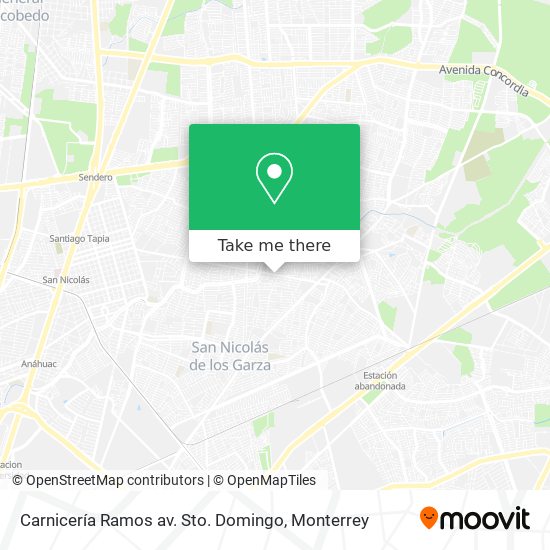 Mapa de Carnicería Ramos av. Sto. Domingo