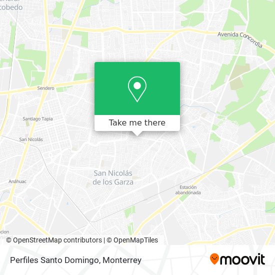Perfiles Santo Domingo map