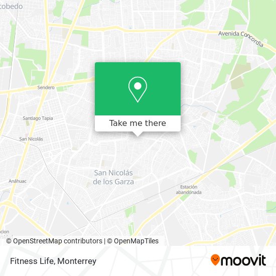 Mapa de Fitness Life
