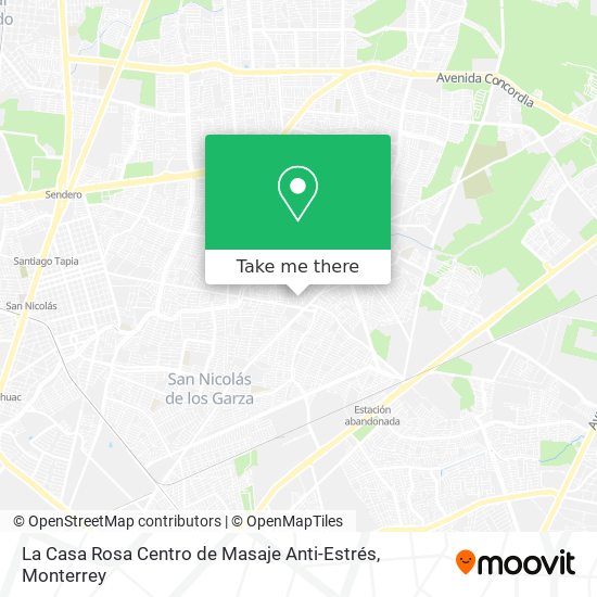 Mapa de La Casa Rosa Centro de Masaje Anti-Estrés