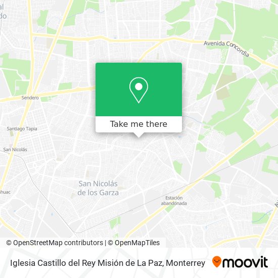 Iglesia Castillo del Rey Misión de La Paz map