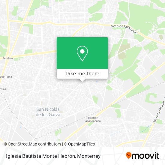 Iglesia Bautista Monte Hebrón map
