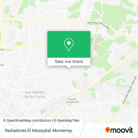 Radiadores El Mezquital map
