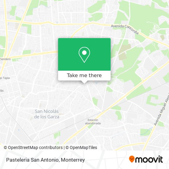 Pasteleria San Antonio map