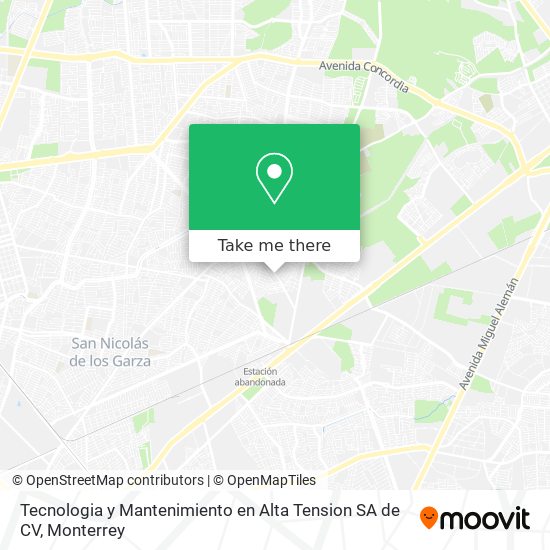 Tecnologia y Mantenimiento en Alta Tension SA de CV map
