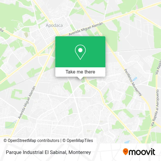 Parque Industrial El Sabinal map