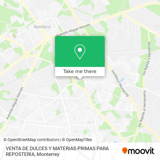 VENTA DE DULCES Y MATERIAS PRIMAS PARA REPOSTERIA map
