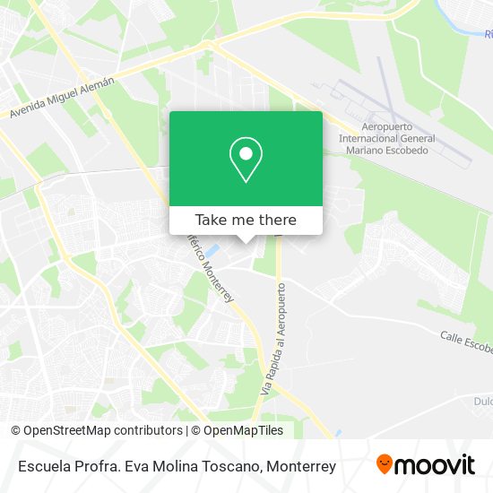 Mapa de Escuela Profra. Eva Molina Toscano