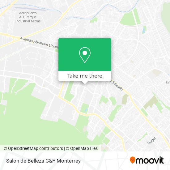 Salon de Belleza C&F map