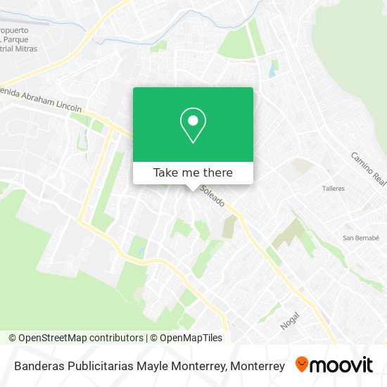 Banderas Publicitarias Mayle Monterrey map