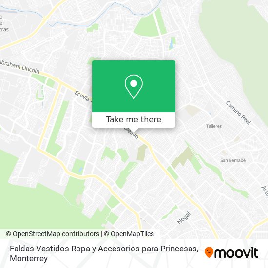 Mapa de Faldas Vestidos Ropa y Accesorios para Princesas