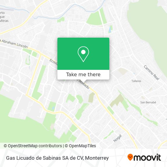 Gas Licuado de Sabinas SA de CV map