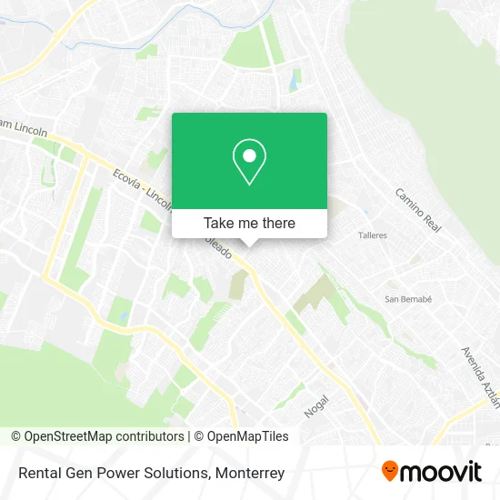Rental Gen Power Solutions map