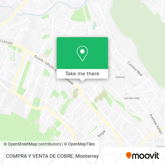 COMPRA Y VENTA DE COBRE map