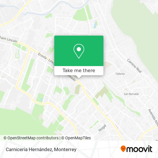 Mapa de Carniceria Hernández