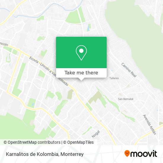 Mapa de Karnalitos de Kolombia