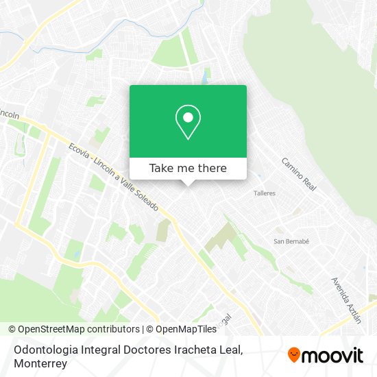 Odontologia Integral Doctores Iracheta Leal map