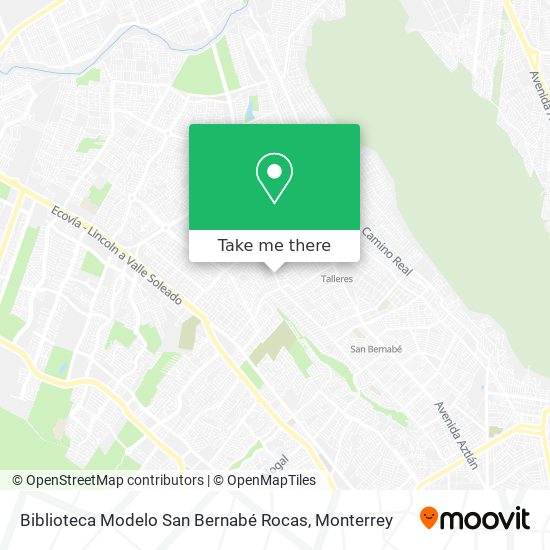 Biblioteca Modelo San Bernabé Rocas map