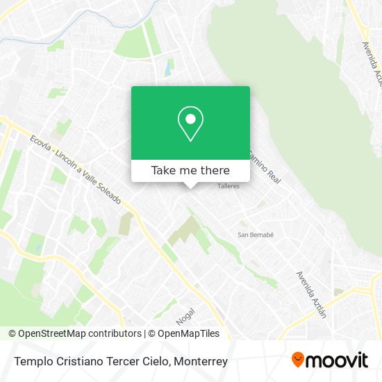 Mapa de Templo Cristiano Tercer Cielo