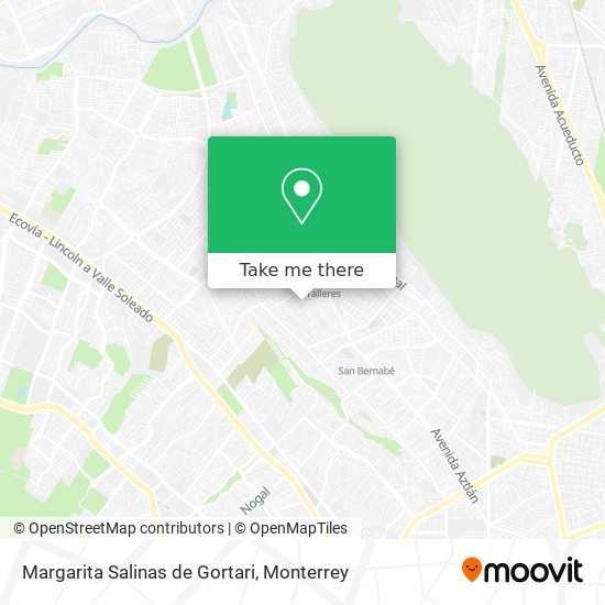 Margarita Salinas de Gortari map