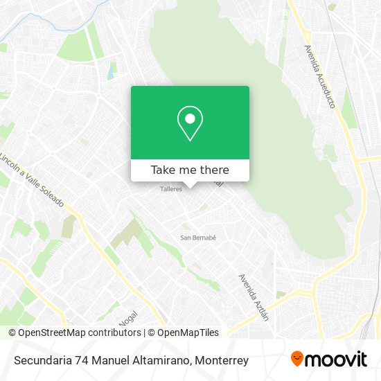 Secundaria 74 Manuel Altamirano map