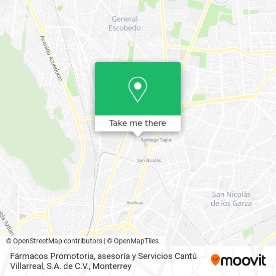 Fármacos Promotoria, asesoría y Servicios Cantú Villarreal, S.A. de C.V. map