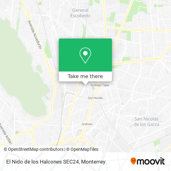 El Nido de los Halcones SEC24 map
