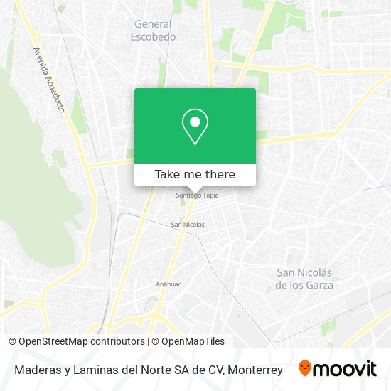 Maderas y Laminas del Norte SA de CV map
